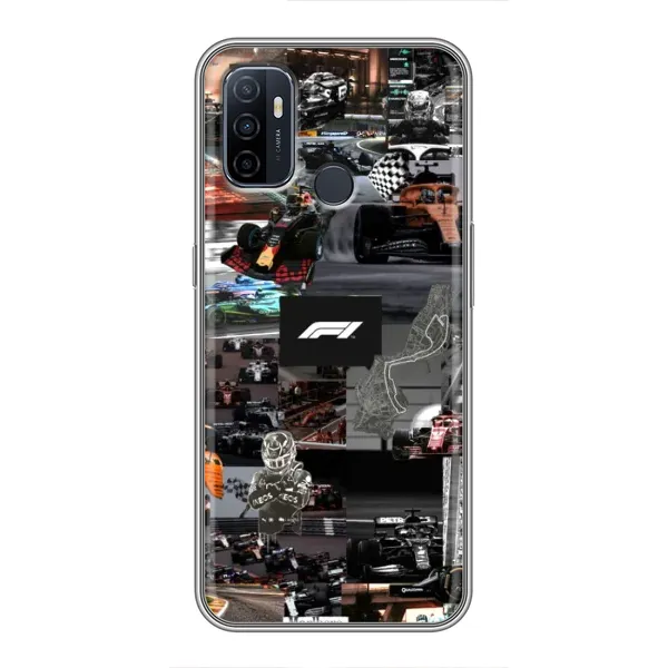 Чохол з принтом «Гоночний колаж Ф1» для OPPO A53 Чохол з принтом «Гоночний колаж Ф1» для OPPO A53