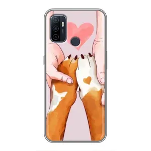 Чохол з принтом «Любовь до собак» для OPPO A53