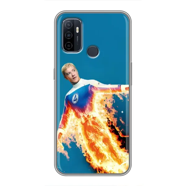 Чехол с принтом «Человек-факел в огне» для OPPO A53 Чехол с принтом «Человек-факел в огне» для OPPO A53