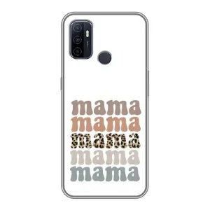 Чохол з принтом «Текстовий колаж мама» для OPPO A53
