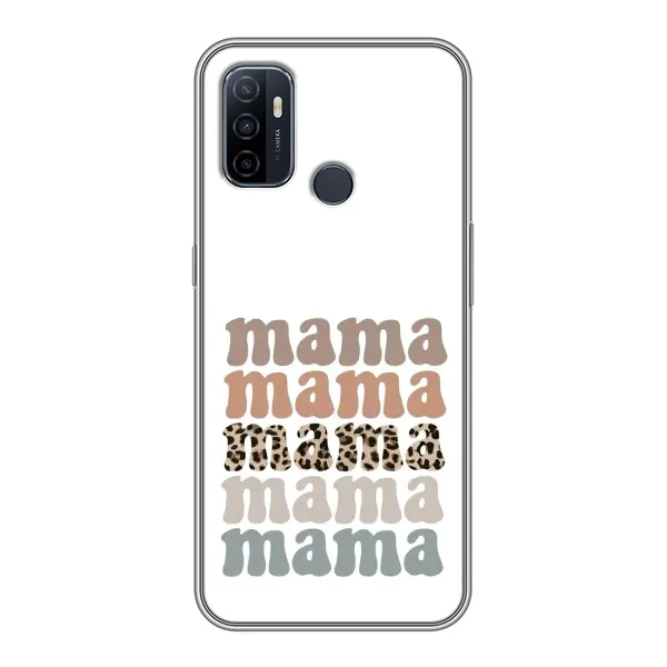 Чохол з принтом «Текстовий колаж мама» для OPPO A53 Чохол з принтом «Текстовий колаж мама» для OPPO A53