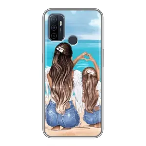 Чохол з друком для Oppo A53 - (Мама з дитинкою) (AlphaPrint)