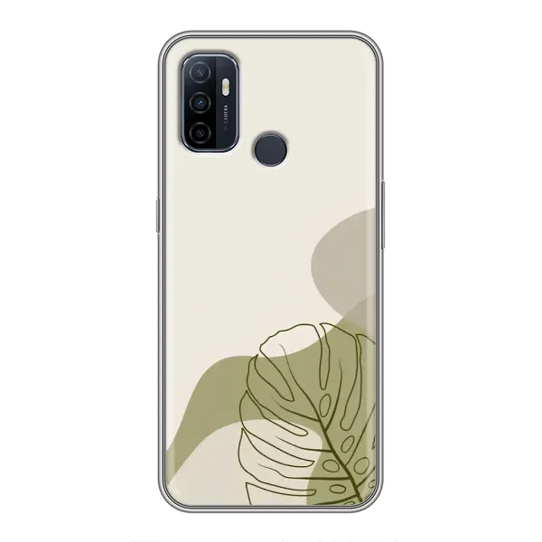 Чохол з принтом «Зелена монстера дизайн» для OPPO A53