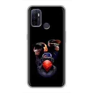 Чохол з принтом «Три мавпи» для OPPO A53