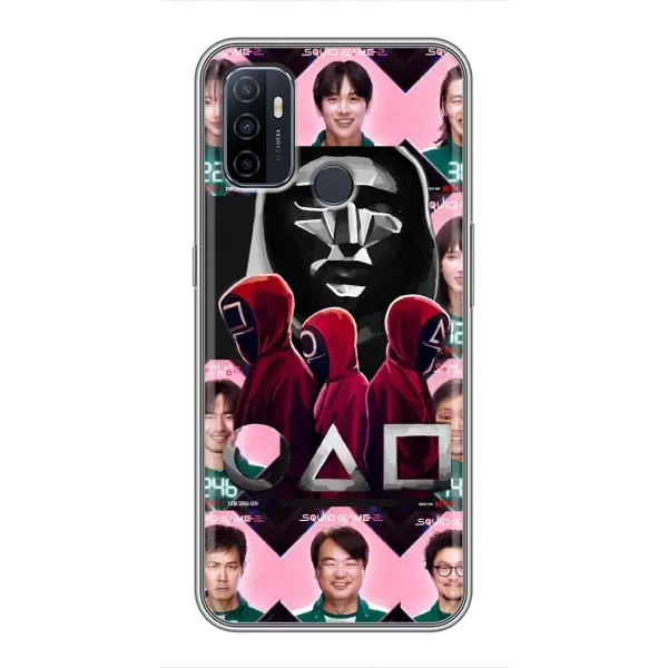 Чохол з принтом «Учасники Гра кальмара» для OPPO A53 Чохол з принтом «Учасники Гра кальмара» для OPPO A53
