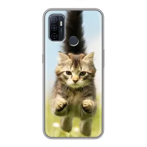 Чехол с принтом «Прыжок кота» для OPPO A53