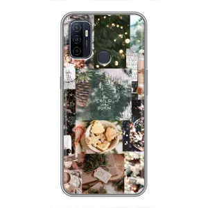 Різдвяні, Святкові Чохли для OPPO A53 (Різдвяний колаж)