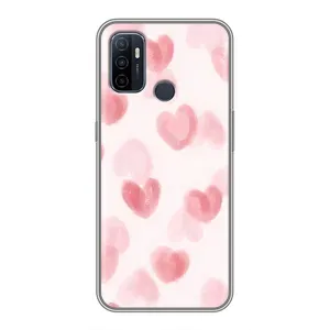 Чохол з розовим принтом для Oppo A53