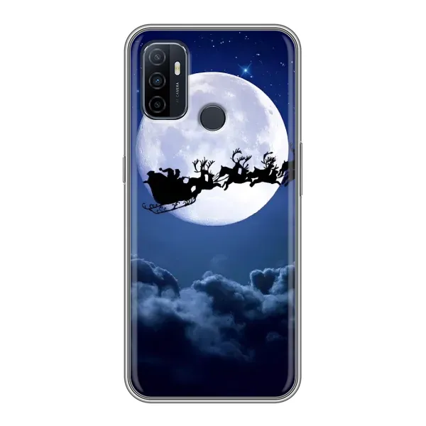 Чехол с принтом «Санта - луна» для OPPO A53
