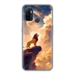 Чохол Король лев на OPPO A53 (Сімба на скелі)