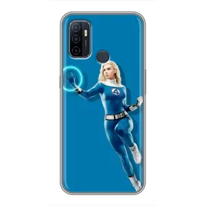 Чохол з принтом Фантастична четвірка для Oppo A53 (Сью Сторм політ)