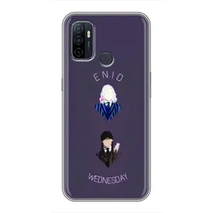 Чохли Венсдей на Oppo A53 Уенсдей (AlphaPrint) (Венздей і подруга)
