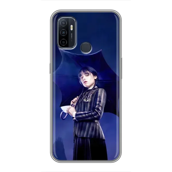Чохол з принтом «Венздей з парасолькою» для OPPO A53 Чохол з принтом «Венздей з парасолькою» для OPPO A53