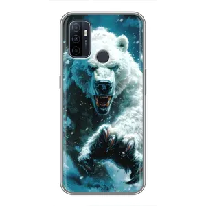 Чохол з картинкою 'Хижаки' для Oppo A53 (Полярний ведмідь)