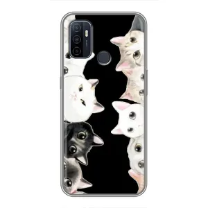 Чехол с принтом «Взгляд котов» для OPPO A53