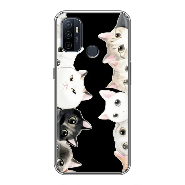 Чехол с принтом «Взгляд котов» для OPPO A53
