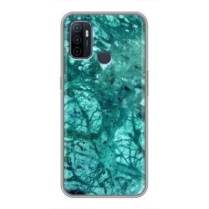 Чехол с принтом «Зеленый мрамор» для OPPO A53