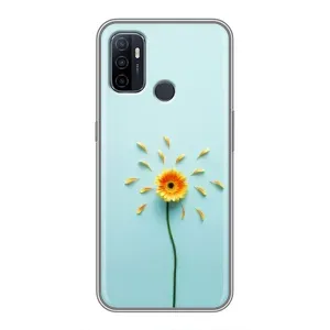 Чохли з квітами для Oppo A53 (VPrint) (Жовта квітка)