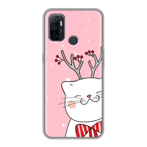 Чехол с принтом «Зимний кот» для OPPO A53