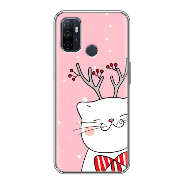 Чехол с принтом «Зимний кот» для OPPO A53