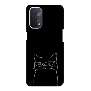 Чохол з малюнком кіт на Oppo a54 (5G) (Байдужий кіт)