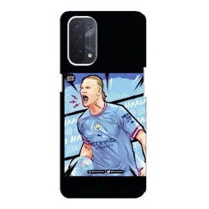 Чехлы с футболистом Ерлинг Холанд для Oppo a54 (5G) (AlphaPrint) (гол Эрлинг Холланд)
