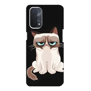 Чохол з принтом для Oppo a54 (5G) (AlphaPrint) Модні коти (Сумний кіт)