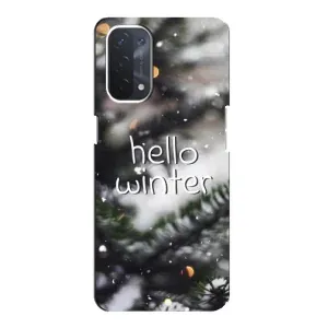 Новогодние, Праздничные Чехлы для Oppo a54 (5G) - 2024 год (Hello winter)