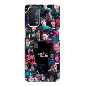 Чехол Гра в кальмара для Oppo a54 (5G) (Коллаж Игра кальмара)