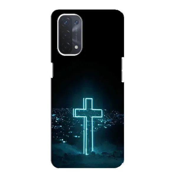 Чехол с принтом «Крест и город» для OPPO A54 (5G) Чехол с принтом «Крест и город» для OPPO A54 (5G)