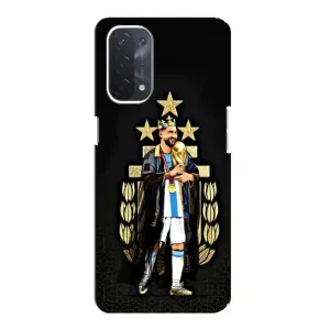 Чехлы для Oppo a54 (5G) (Leo чемпион) (AlphaPrint) (Месси Король)