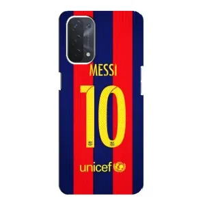 Чехлы Месси для Oppo a54 (5G) (AlphaPrint) (Messi Barca 10)