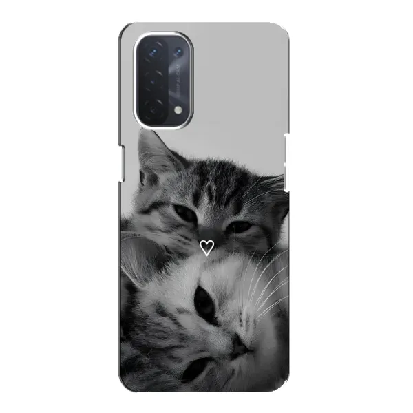 Чохол з принтом «Пара котів» для OPPO A54 (5G)