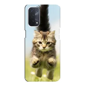 Чохли з Котиками для Oppo a54 (5G) (VPrint) (Прижок кота)
