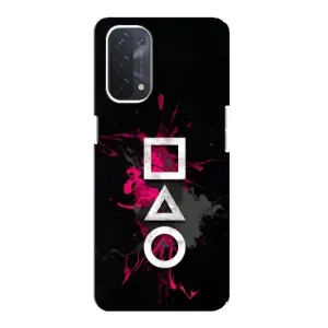 Чехол Гра в кальмара для Oppo a54 (5G) (Символы Игра кальмара)
