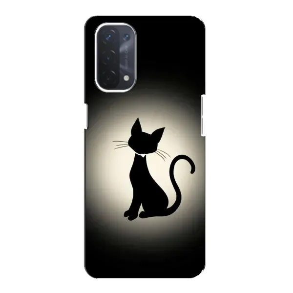Чехол с принтом «Силуэт котика» для OPPO A54 (5G)