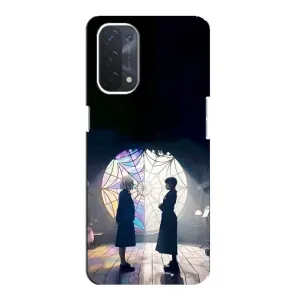 Чехлы Венсдей на Oppo a54 (5G) Уэнсдей (AlphaPrint) (Уэнздей и Инид)