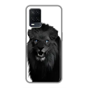 Чохли з картинкою животних OPPO A54 (Чорний ЛЕВ)