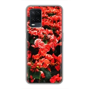 Чохли з квітами для OPPO A54 (VPrint) (Квіти червоні)