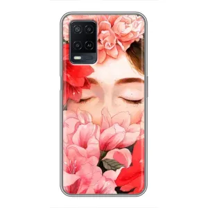 Чехлы (ART) Цветы на OPPO A54 (VPrint) (Очі в квітах)