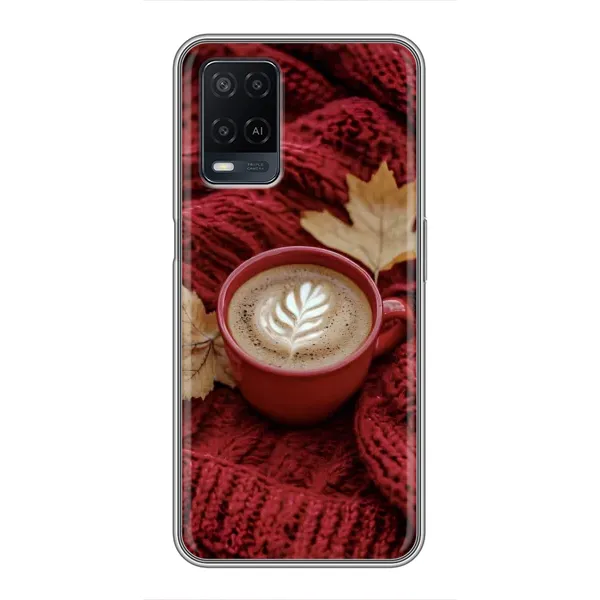 Чохол з принтом «Кава на ковдрі» для OPPO A54 Чохол з принтом «Кава на ковдрі» для OPPO A54