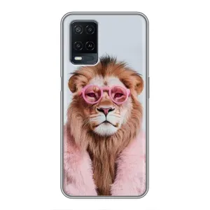 Чохол з принтом стильні тварини для OPPO A54 (Лев в окулярах)