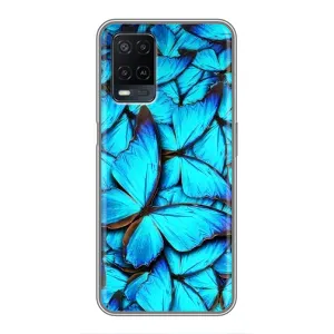 Чохол з принтом для OPPO A54 - (Прикольні) (AlphaPrint) (Сині метелики)