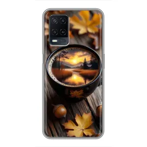 Чохол з принтом «Темна кава» для OPPO A54