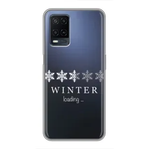 Зимні Чохли для OPPO A54 - прозорий фон (Winter loading)