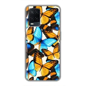 Чохол з принтом для OPPO A54 - (Прикольні) (AlphaPrint) (Яскраві метелики)