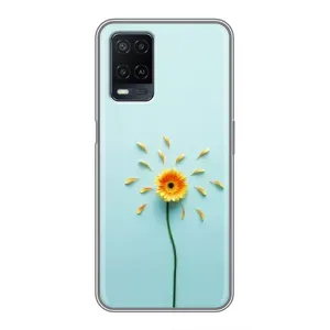 Чохли з квітами для OPPO A54 (VPrint) (Жовта квітка)
