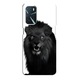 Чохли з картинкою животних Oppo a54s (Чорний ЛЕВ)