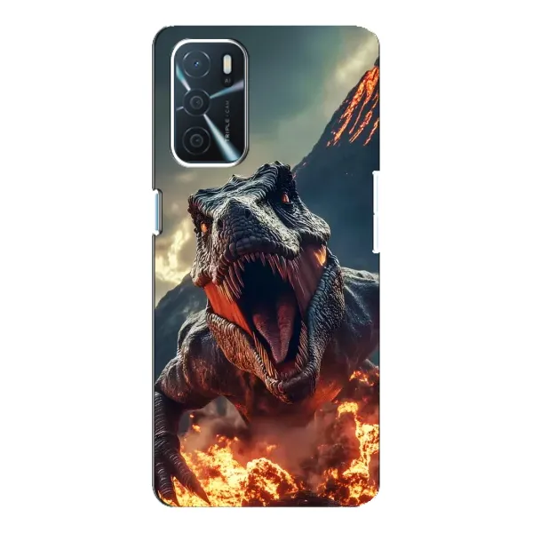Чехол с принтом «Огненный динозавр» для OPPO A54s Чехол с принтом «Огненный динозавр» для OPPO A54s
