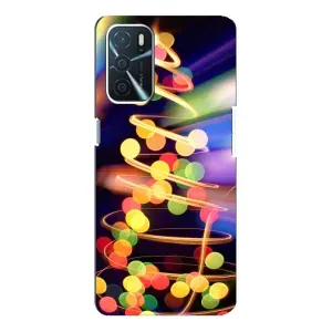 Новорічні Чохли для OPPO a54s (VPrint) (Ялинка в огоньках)